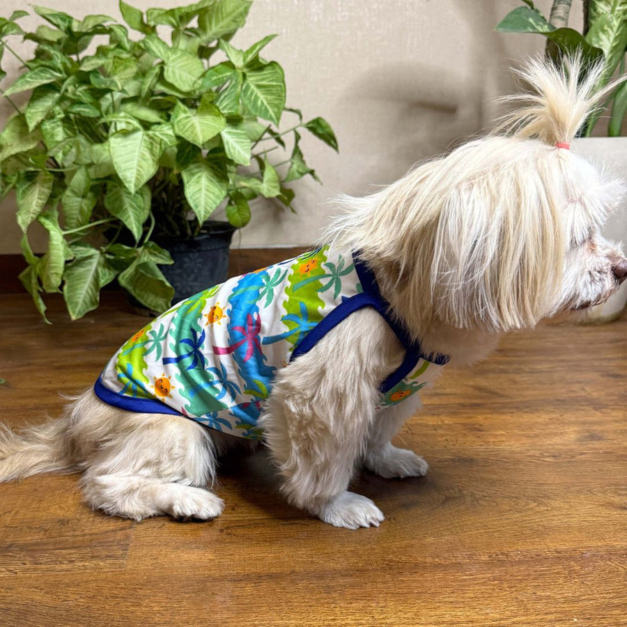 Pets Way Beach Printed Vest for Dogs