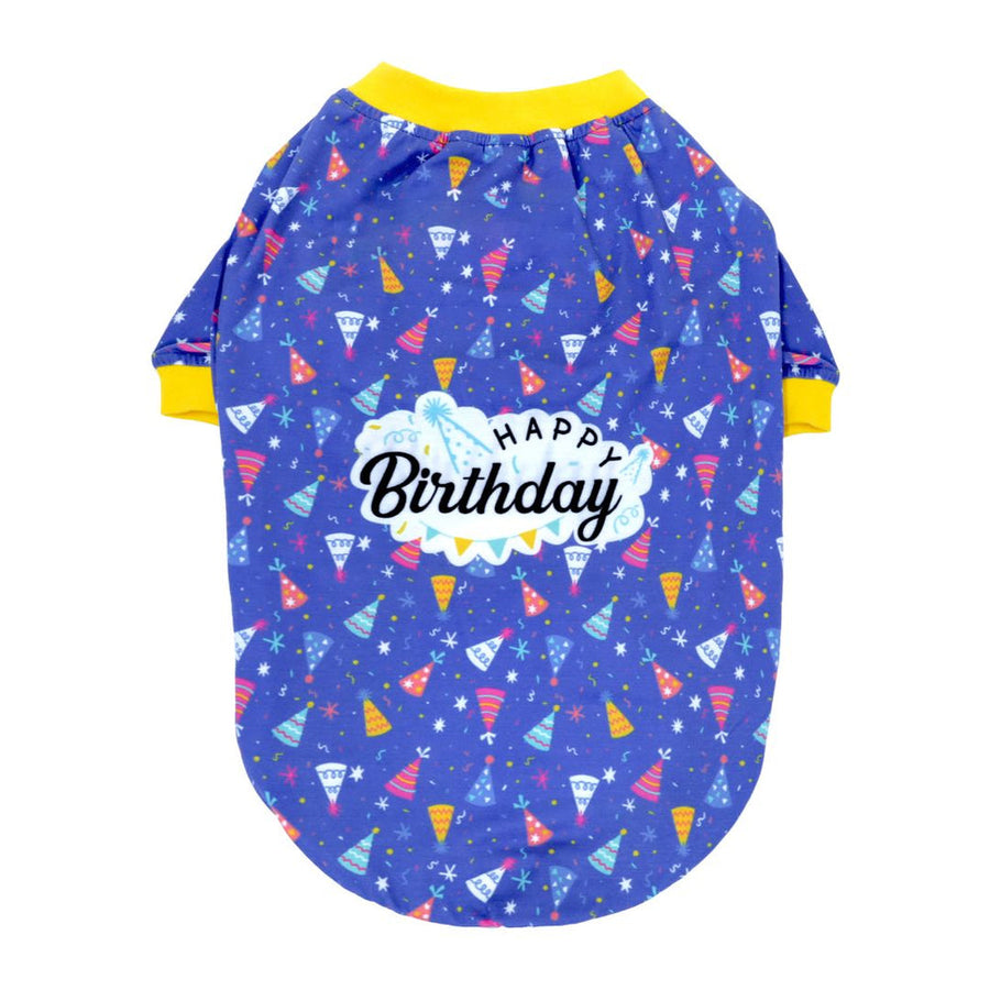 Pets Way Blue Birthday T-Shirt for Dogs