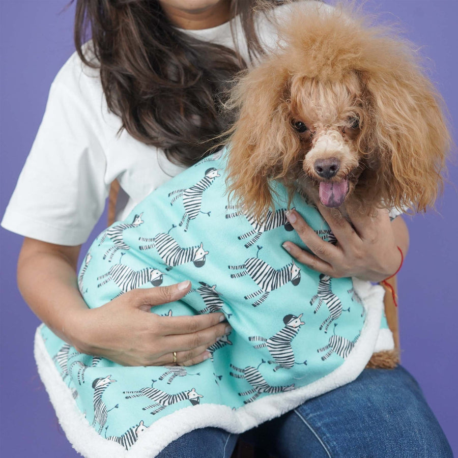 Pets Way Zebra Pet Blanket for Dogs