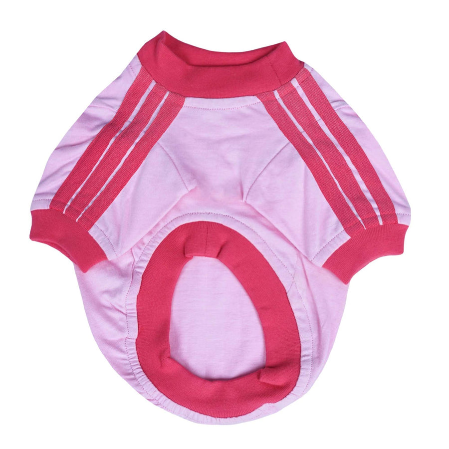 Pets Way Dive In Stripes Blush T-Shirt for Dogs