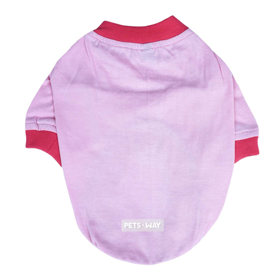 Pets Way Dive In Stripes Blush T-Shirt for Dogs
