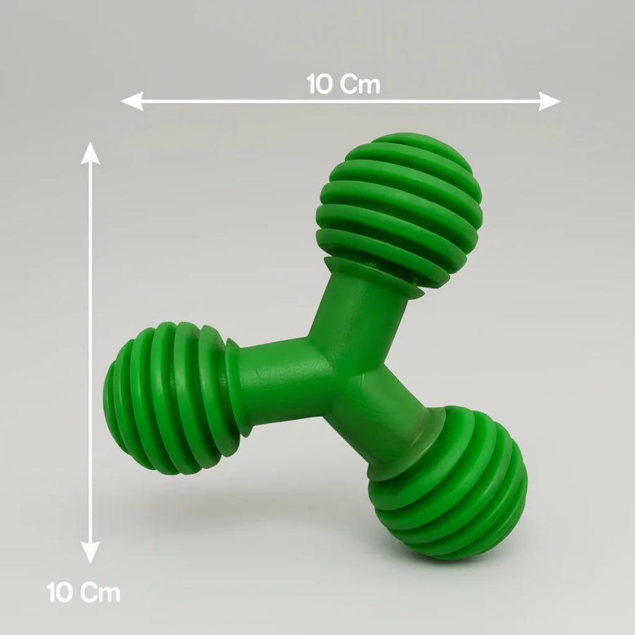 Drools Non Toxic Rubber Trio Bolt Toy for Dogs