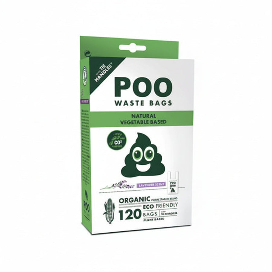 M Pets POO Lavender Scented Natural Vegetable Based Waste Bags for Dogs