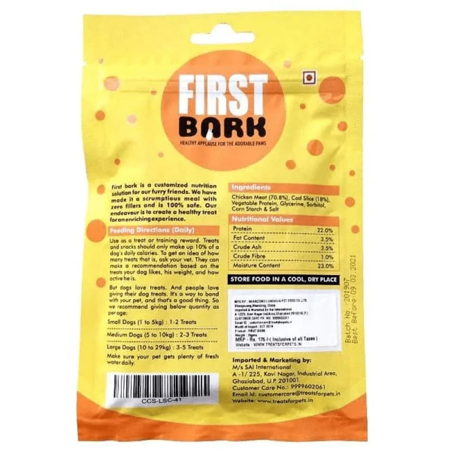 First Bark Chicken & COD Sandwich Dog Treat