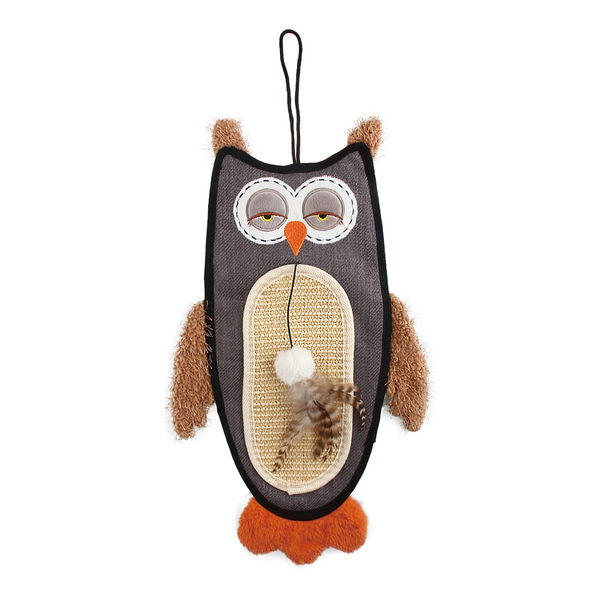 GiGwi Cat Scratcher with Catnip Alligator Toy for Cats