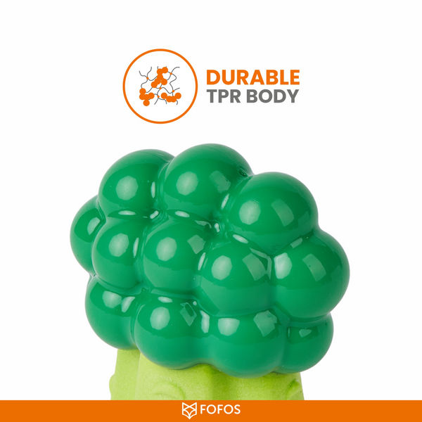Fofos Giggling Vegi Bites Squeaky Chew Toy for Dogs