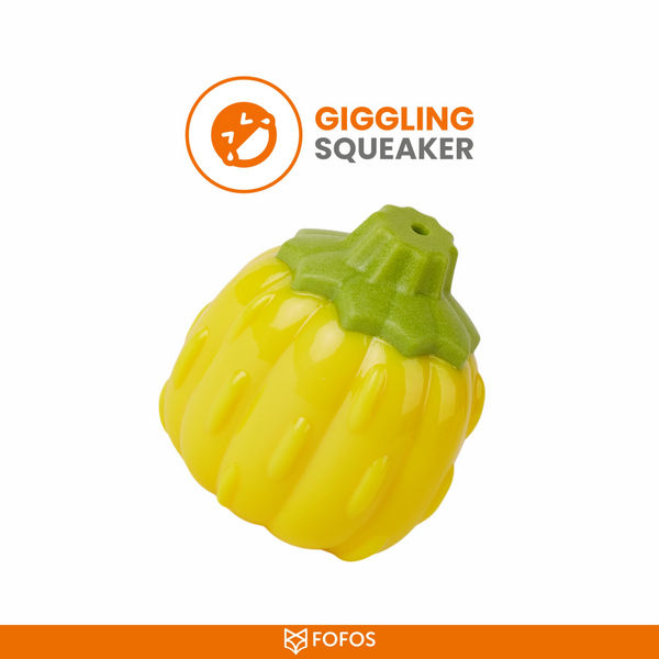 Fofos Giggling Vegi Bites Squeaky Chew Toy for Dogs