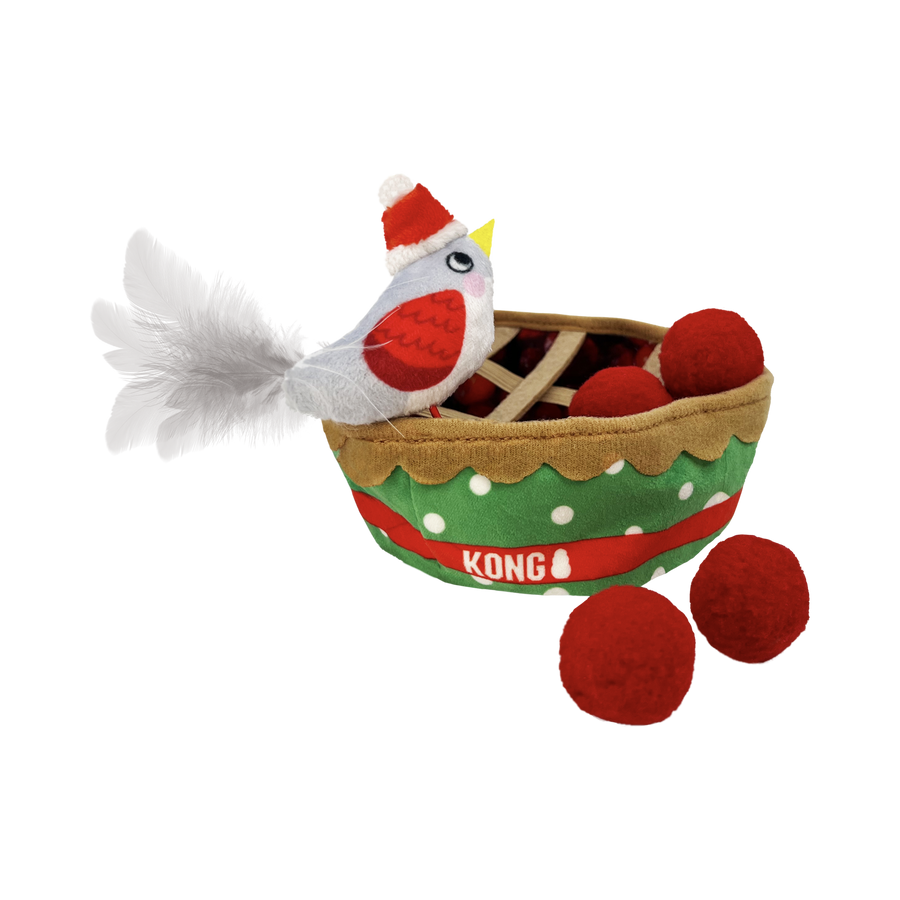Kong Holiday Puzzlements Pie Cat Toy