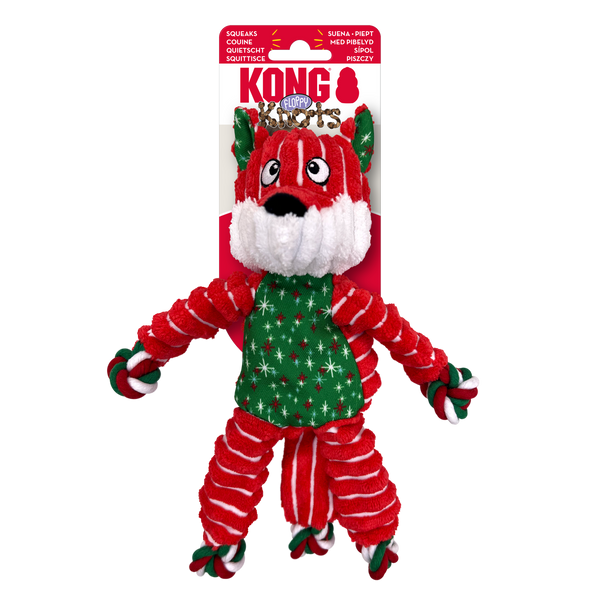 Kong Floppy Knots Fox Toy for Dogs