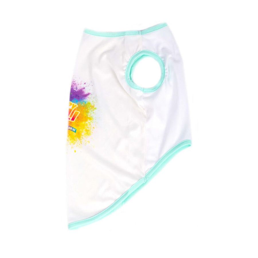 Pets Way Holi Vest White T-Shirt for Dogs