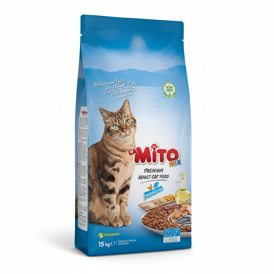 LaMito Mix with Chicken and Fish Adult Cat Dry Food