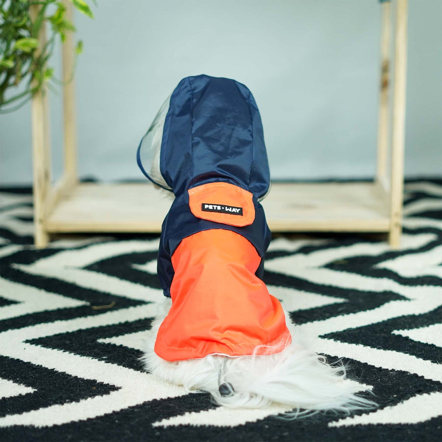 Pets Way Rainstorm Lava Raincoat for Dogs
