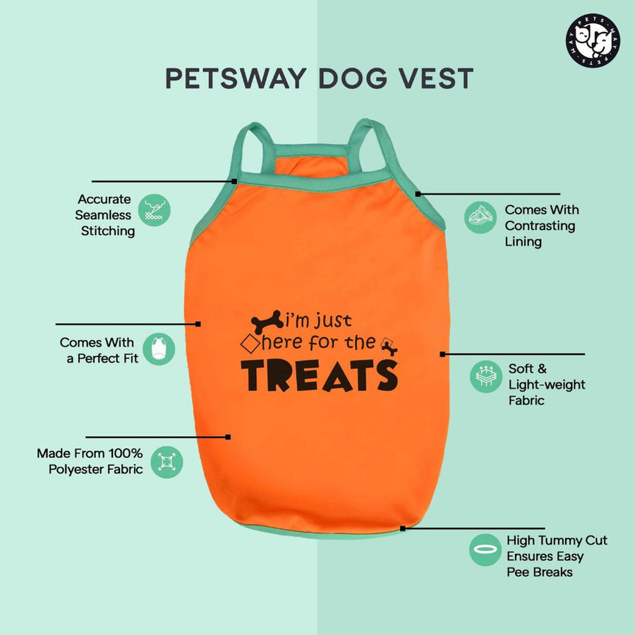 Pets Way Roller Skate Printed Vest for Dogs