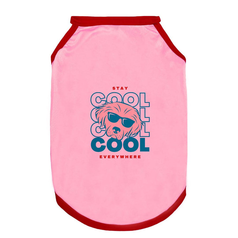 Pets Way Solid Flamingo Stay cool Vest for Dogs
