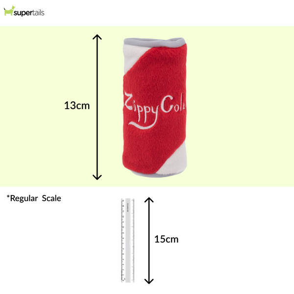Zippy Paws Squeakie Can Zippy Cola Plush Toy for Dogs