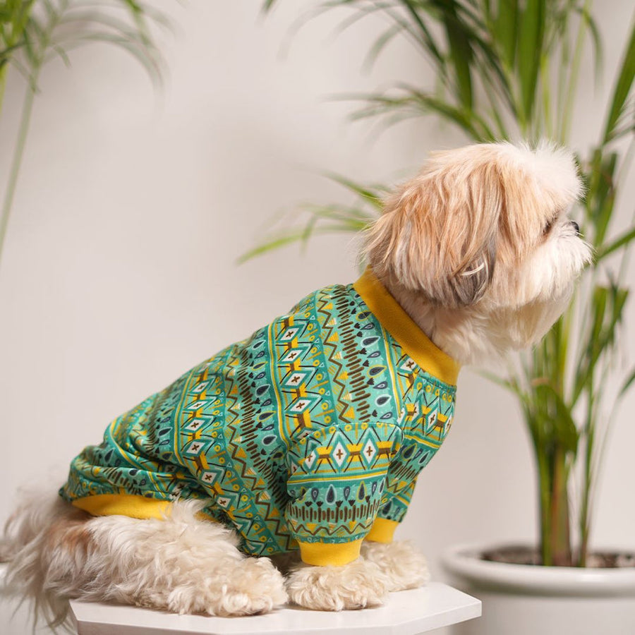 Pets Way Tribal Printed T-Shirt for Dogs