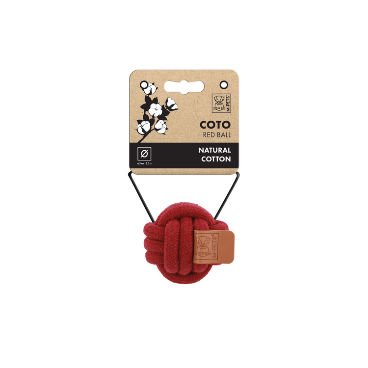 M-pets Coto Red Ball for Dogs