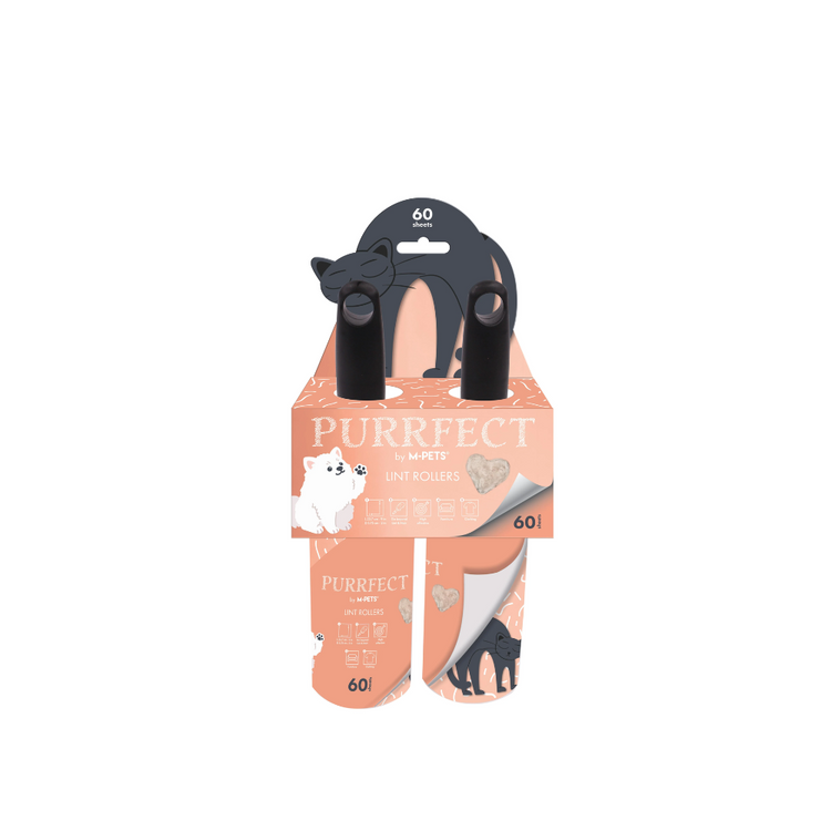 M-Pets Purrfect Lint Rollers Pink For Pet Hair Pickup