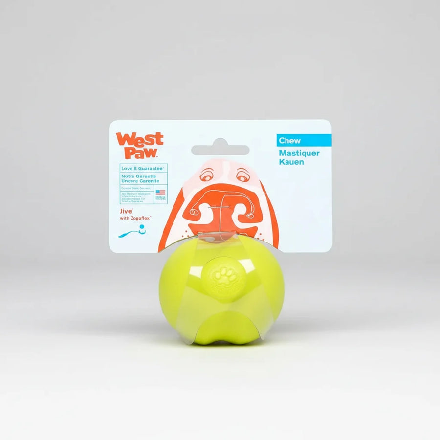West Paw Zogoflex Jive Ball Dog Chew Toy