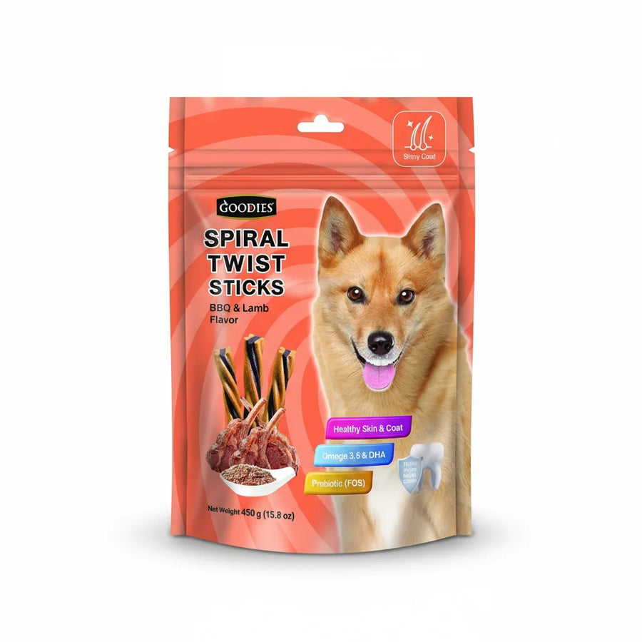Goodies Spiral Twist Sticks Dog Treat