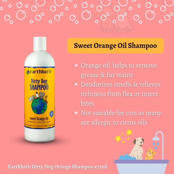 Earthbath Sweet Orang Oil Dog Shampoo