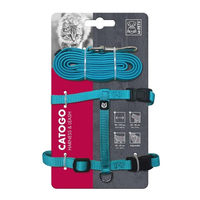 M Pets Catogo Cat Harness with Leash Set