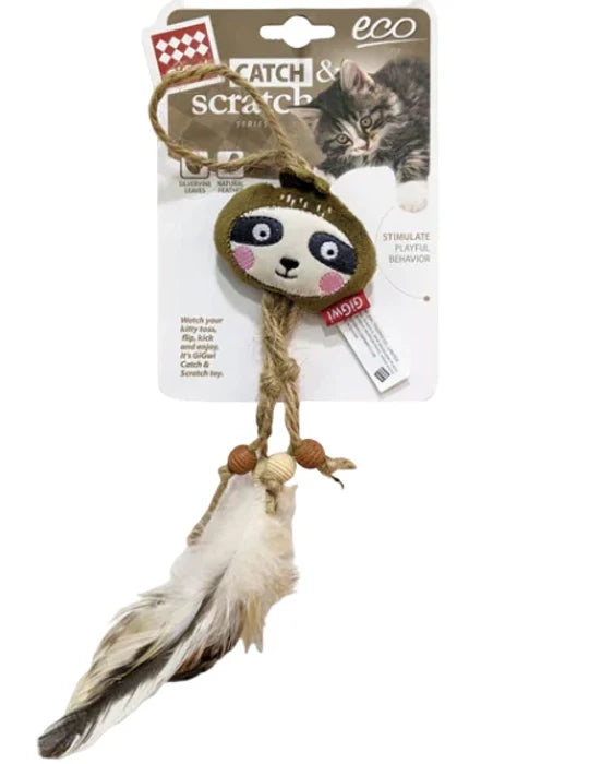 Gigwi Catch and Scratch Ecoline with Silvervine Ring Cat Toy