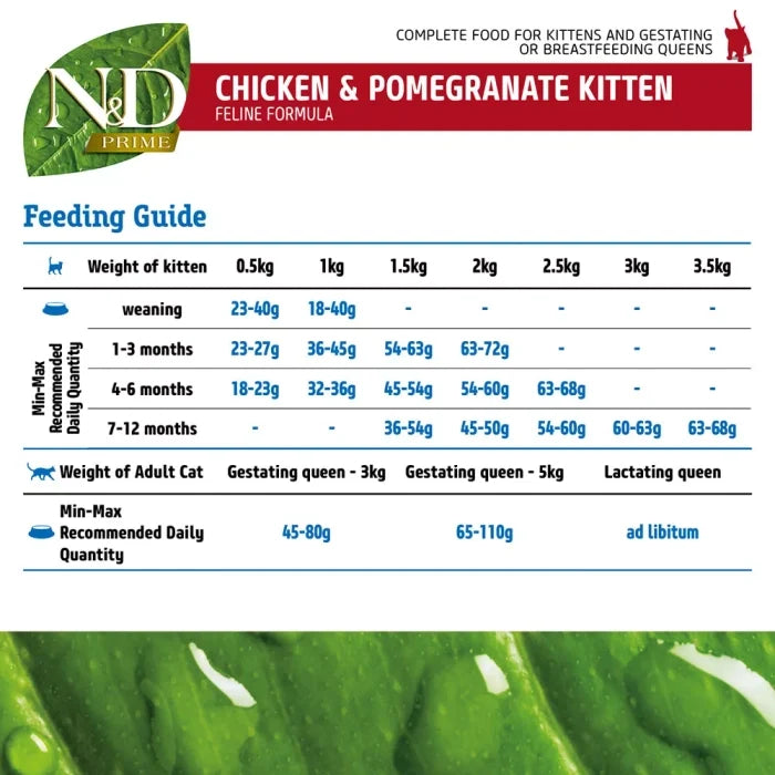 N&D Prime Chicken and Pomegranate Kitten Dry Food