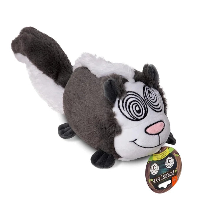Fofos Forest Eye Round Stuffed Soft Squeaky Plush Dog Toy