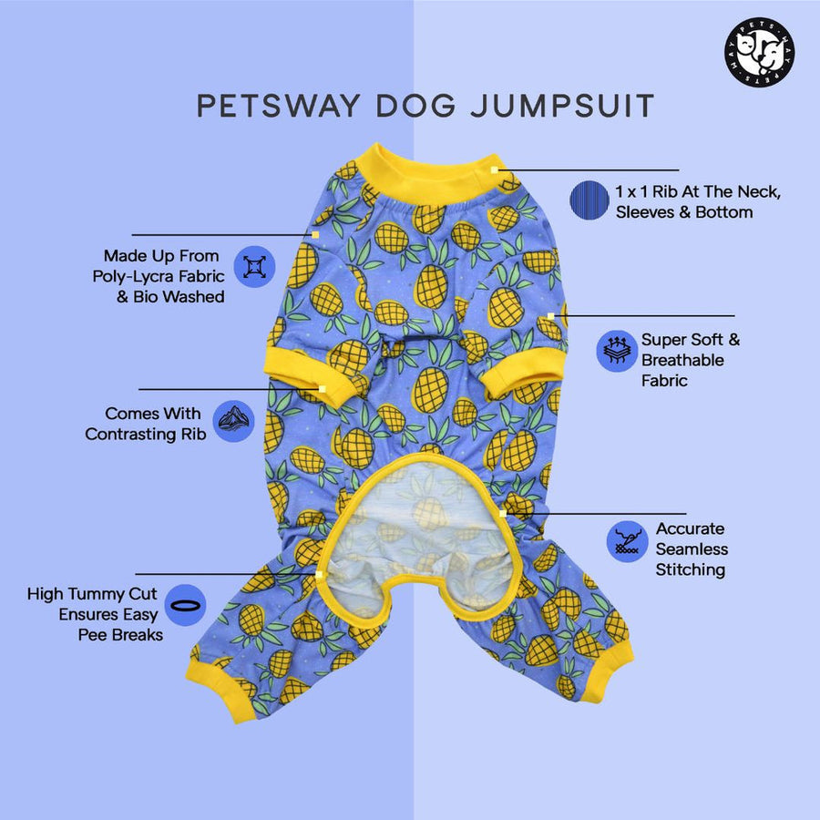 Pets Way Tazzo Printed Jumpsuit for Dogs
