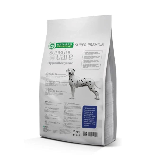Nature’s Protection Superior Care Hypoallergenic Grain Free Salmon Adult All Breeds Dog Dry Food