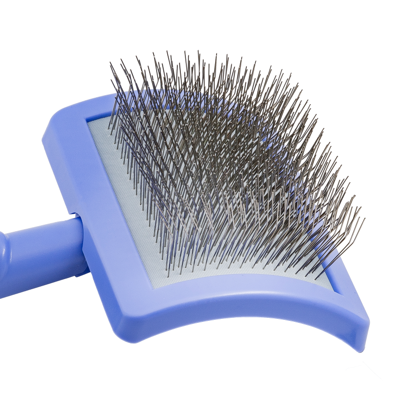 Tauro Pro Line Plastic Brush with Thin Soft Stainless Steel Pins Purple