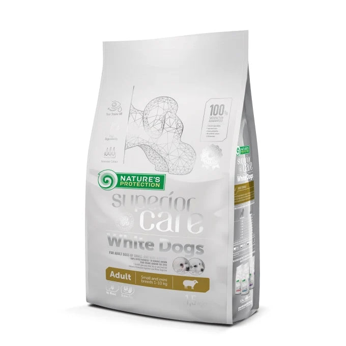 Nature's Protection Superior Care White Dogs Lamb Adult Small and Mini Breeds Dog Dry Food