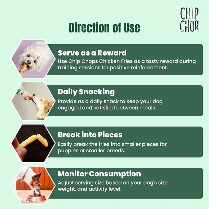 Chip Chops Chicken Fries Dog Treat