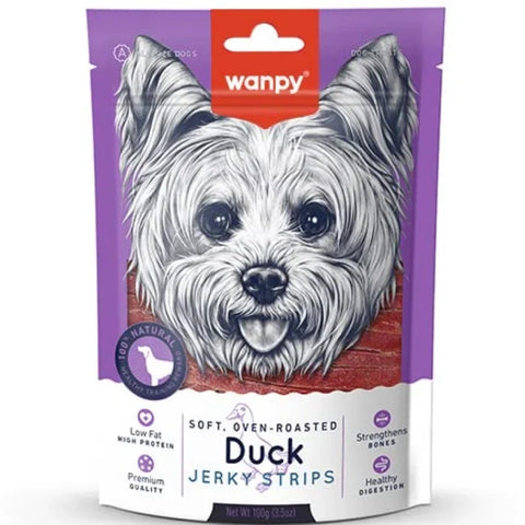 Wanpy Roasted Soft Jerky Strips Dog Treats