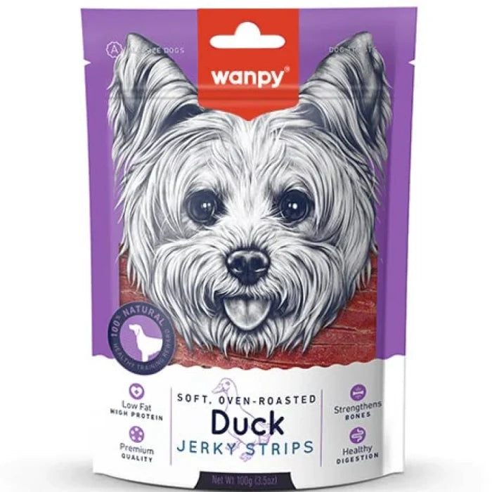 Wanpy Roasted Soft Jerky Strips Dog Treats