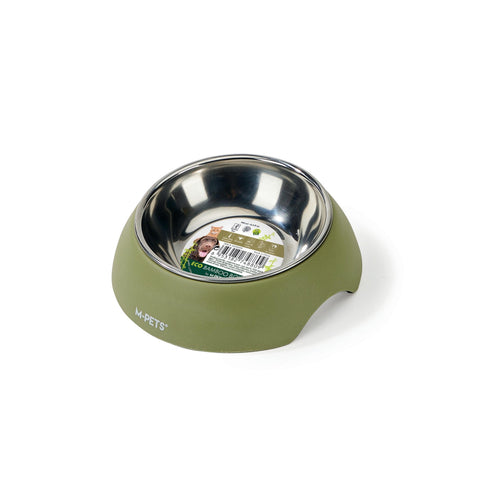 M-pets Eco Bamboo Bowl for Dogs and Cats