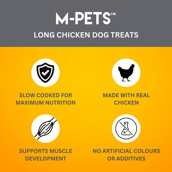 M PETS Long Chicken Treats for Dogs