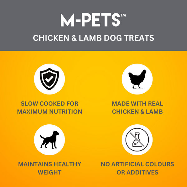 M PETS Chicken and Lamb Treats for Dogs