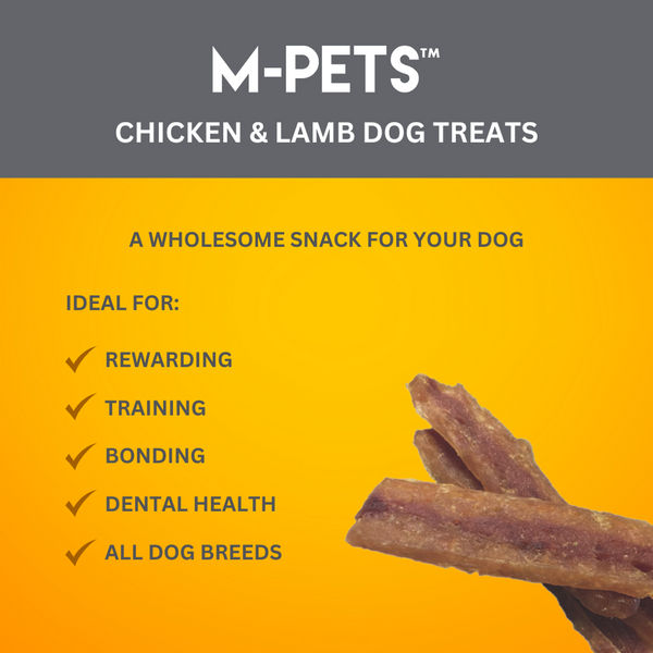 M PETS Chicken and Lamb Treats for Dogs