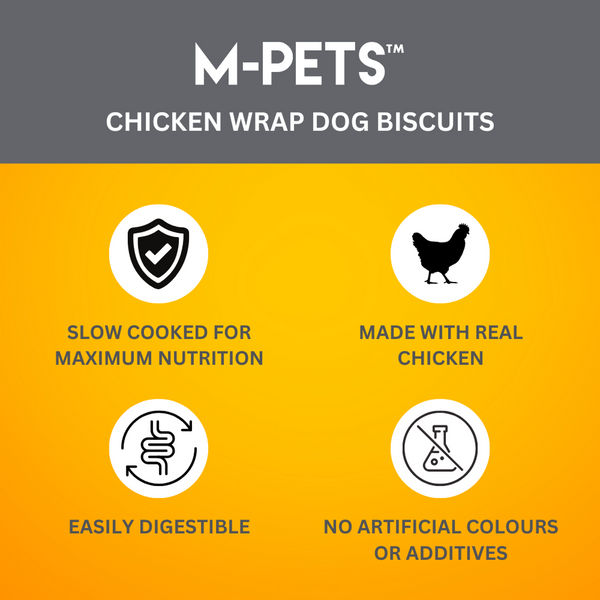 M PETS Chicken Wrap Biscuits Treats for Dogs