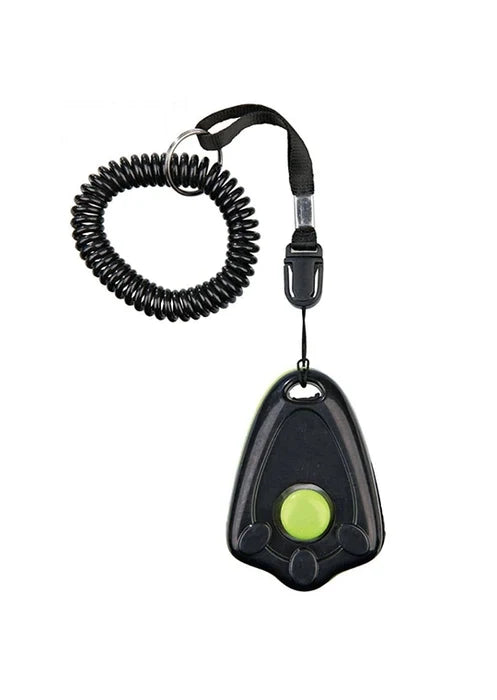 Trixie Clicker with Spiral Wrist Loop Training Aid for Dogs