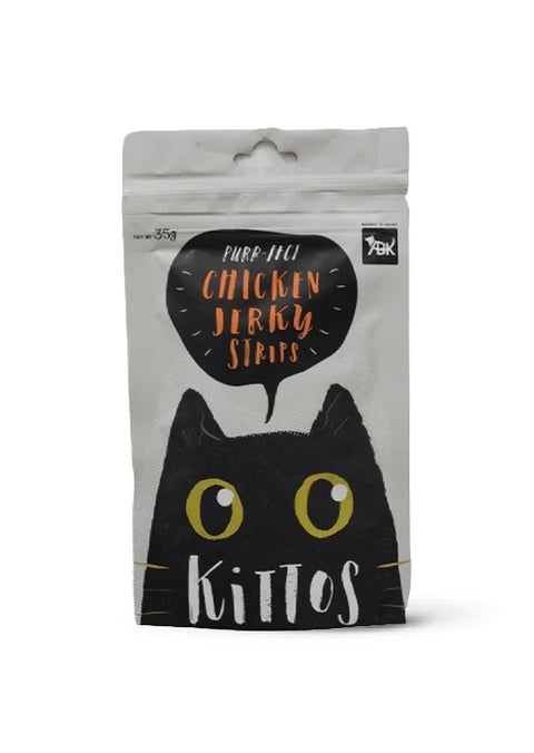 Kittos Chicken Jerky Strips Cat Treats