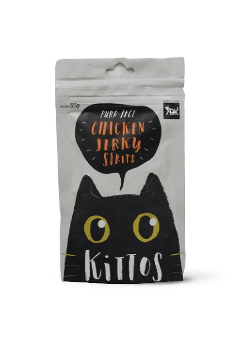 Kittos Chicken Jerky Strips Cat Treats