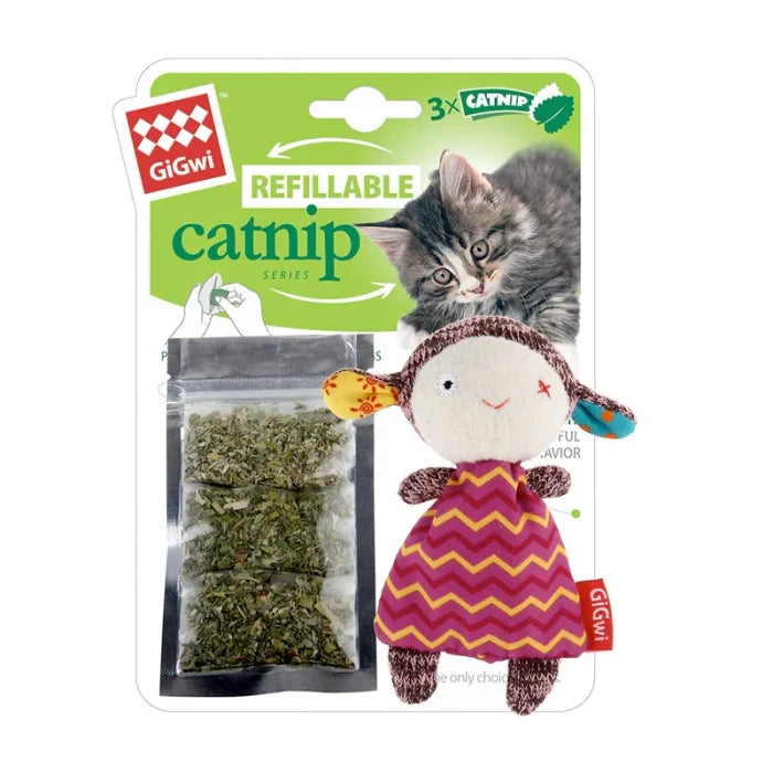 GiGwi Refillable Catnip With Teabags in Ziplock Bag
