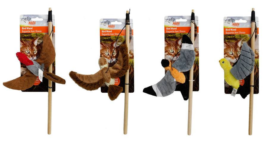 afp Flying Bird Wand Toy for Cats