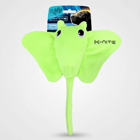 afp K Nite Glowing Manta Ray Toys for Dogs