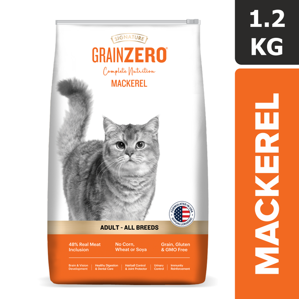 Grain Zero Mackerel Adult Cat Dry Food