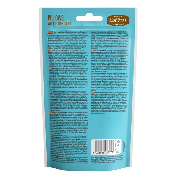 Catfest Pillows Cream Cat Treats