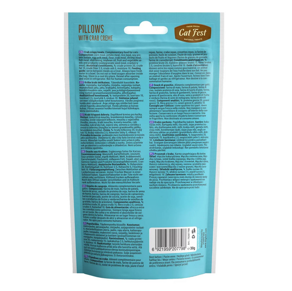 Catfest Pillows Cream Cat Treats